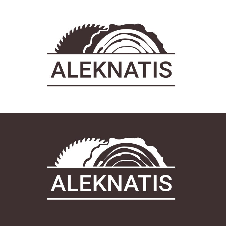 Aleknatis logotipo kūrimas